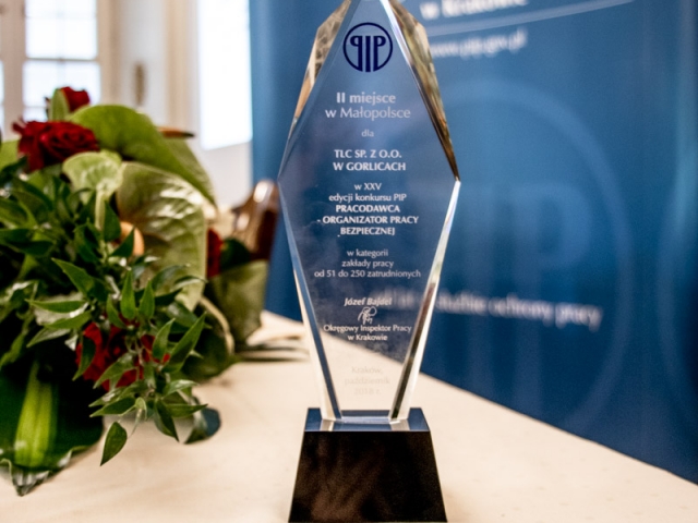 PIP nagroda dla TLC - Pracodawca – organizator pracy bezpiecznej